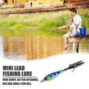 3cm 6g Mini  Fish Lure Artificial Hard Bait Wobbler with Feather (02) Newly
