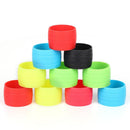 1 Pair Silicone Plug Bicycle Handlebar Buckle Sleeve Fixed Ring (Yellow)