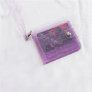Transparent Jelly Purse Women PVC Clear Short Purse Glitter Wallet Card Holde