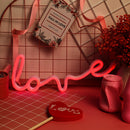 LOVE Sign LED Neon Light USB/Battery Powered Home Party Decor Lamp (Red) Newly