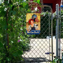 Retro Fighting Women Metal Plate Painting for Bar Pub Tin Plaques Wall Sign