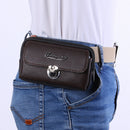 Fashion PU Leather Purse Men Litchi Pattern Small Clutch Card Wallet Belt Bag