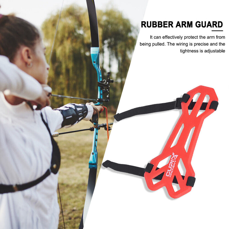 Portable Soft Rubber Strap Elastic Target Forearm Protector for Children Adul