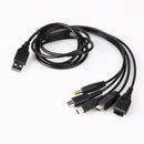5 in1 USB Charger Charging Cable Cords for Nintendo NDSL / NDS NDSI XL 3DS