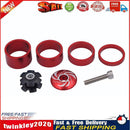 CANSUCC MTB Bike Fixed Gear Front Fork Washers Set Headset Spacer (Red) Newly
