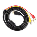 HDMI-Compatible to RCA Cable HDMI-Compatible Male to 3RCA AV Male Adapter