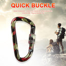 Fast Hang Buckle D-Ring Keychain Clip Safety Lock Climbing Carabiner (A)