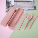 Portable Wheat Straw Lunch Box Food Storage Case Container Microwave Dinnerware