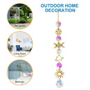 Hexagon Star Crystal Candlestick Lighting Wind Chimes Curtain Home Garden Pendant