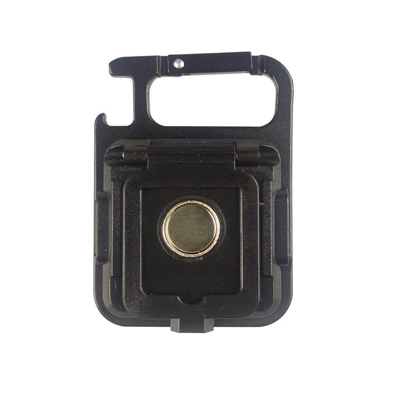 COB Flashlight Portable Magnet Repair Working Lamp Mini Key Light (Black)