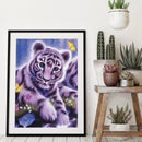 5D DIY Diamond Little Tiger Full Round Drill Mosaic Art Rhinestone Picture