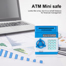 Piggy Bank ATM Machine Electronic Safe Money Jar for Boys Girls (Blue) Newly
