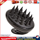 Silicone Head Body Massage Brush Hair Washing Clean Comb Hair Care (Black) Newly