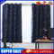 4pcs 100x130cm Full Blackout Shading Stars Curtains Hook Grommet Dark Blue