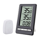 Wireless Weather Station Temperature Meter LCD Thermometer Watch Outdoor Taster