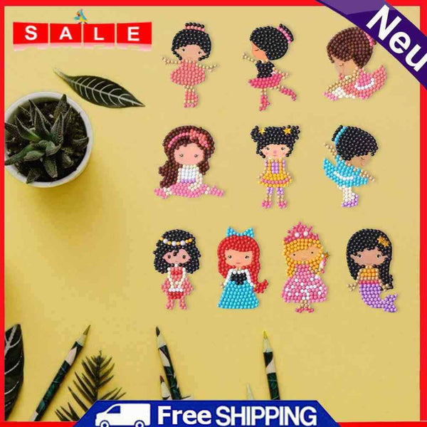 Cartoon Girls Drilling Full Around Diamond Painting - Embroidery - Double Sided - On