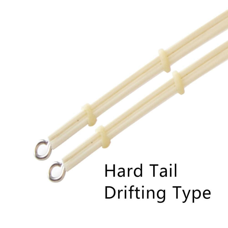 10pcs 18.5cm Feather Float Hard Tail Fishing Float with Rings for Fishing