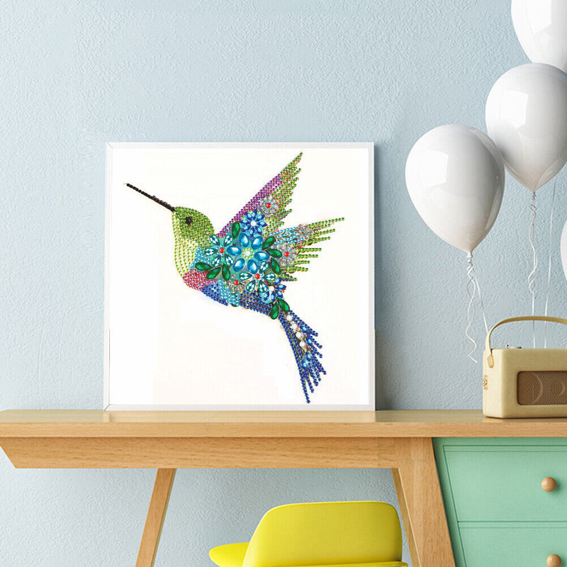 5D Partial Special Shaped Diamond Painting Hummingbird Poster Kit (UP263) Newly