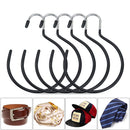 Holders for Ties Non-Snag Belt Rack Belt Hanger Scarf Ring Hangers Metal