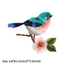 Flower Motif Beautiful Sewing Embroidered Birds Applique Patch Sew/Iron on