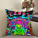 #A Polyester Bedroom Glowing Cushion Case Aliens Printed Sofa Car Decorative S