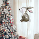 Large Happy Easter Balloon Aluminum Film Cartoon Animal Toys (Grey Rabbit) Newly