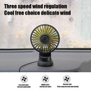 F402 Car Truck Fan with Suction Cup USB Powered 3-Speed Dashboard Desk Fan