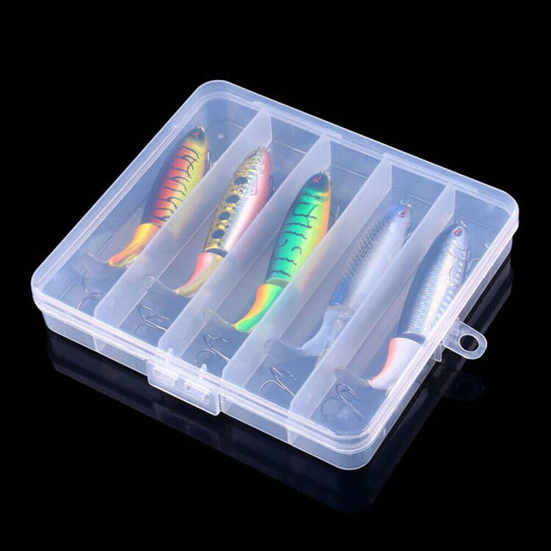 5pcs Floating Popper Fishing Lure Pencil Artificial Hard Swimbait Tackles