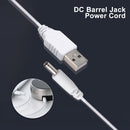 USB Type A Male to 3.5x1.35mm 5V DC Barrel Connector Power Cable for Hub USB Fan
