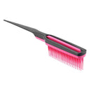 Pointed Tail Comb Prevent Hair Loss Hair Brush Salon Styling Comb (Rose Red