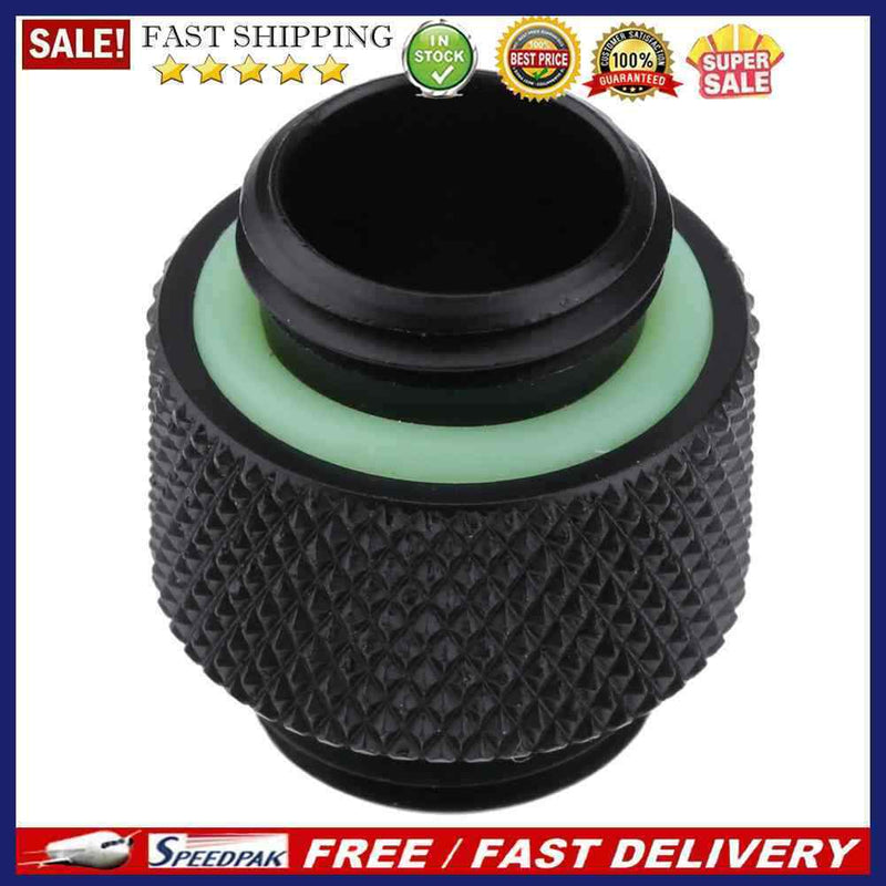 10mm G1/4 External Thread Hose Connector for PC Water Cooling(Black)
