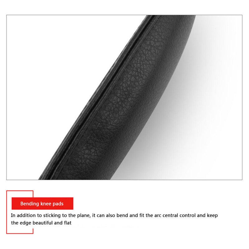 Universal Leather Knee Pad for Car Memory Foam Console Leg Cushion (Black) Newly