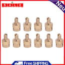 10pcs Coppe Slotted Head Valve Stem Caps for Car Motorcycle Schrader Valve