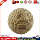 Small Animal Chew Grass Ball Pet Hamster Molar Tooth Clean Balls (Straw) Newly