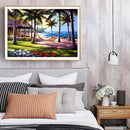5D Full Square Drill Diamond Painting DIY Beach Coconut for Christmas Needlew
