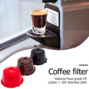 3pcs Coffee Capsule Filters Coffee Cup for Dolce Gusto (Black-Brown-Red)