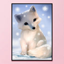 Full Embroidery Kits Snow Fox 11CT Stamped Needlework Home Room Art Decoration