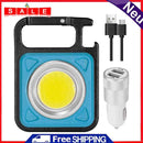 Mini LED Keychains Flashlight USB Rechargeable Portable Pocket Small Work Light