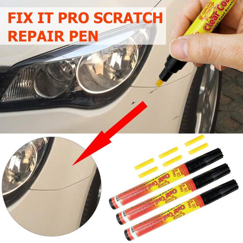 Fix it Pro Car Scratch Repair Remover Pen Clear Coat Applicator Pen (3pcs)