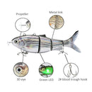 Rechargeable Robotic Swimming Fishing Lure Electric Wobbler Bait (T-620) Newly