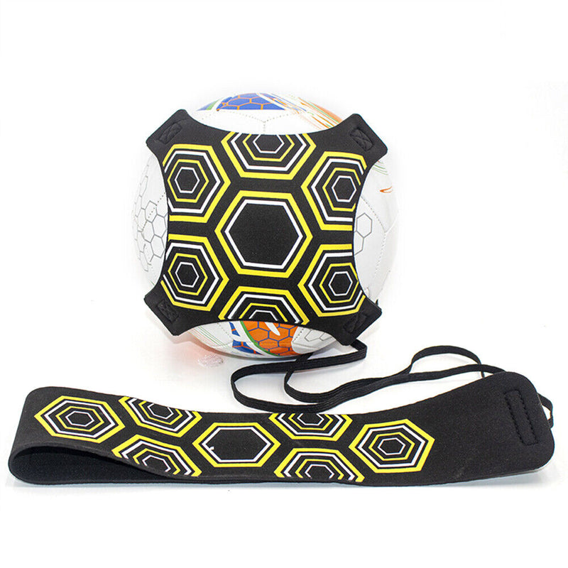 Adjustable Football Kick Trainer Soccer Ball Training Equipment (Yellow) Newly