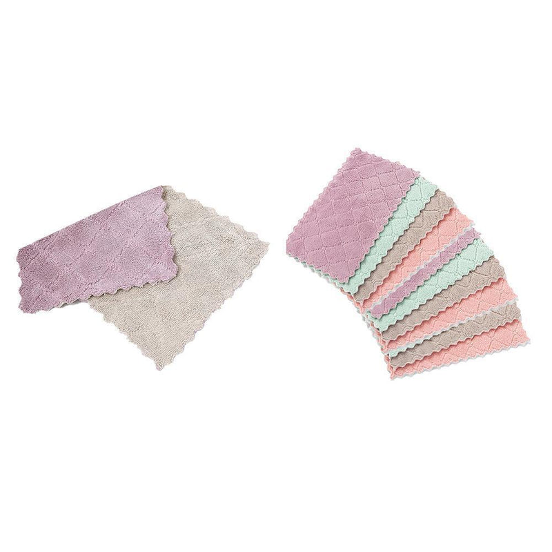 1pcs Household Absorbent Cleaning Cloth Dishcloths Non-stick Oil Towels