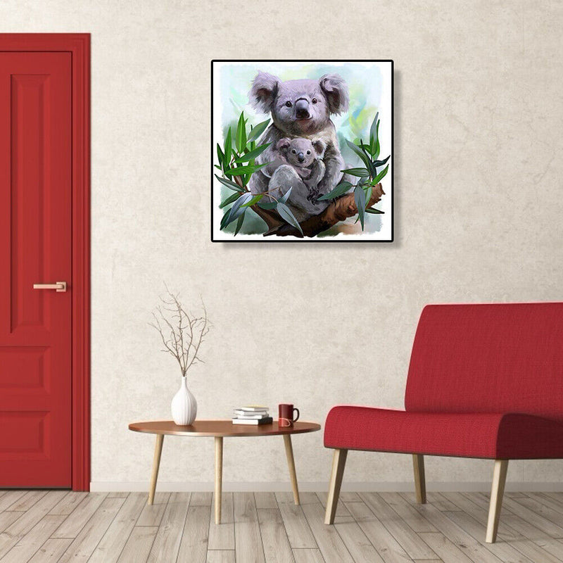 5D DIY Full Drill Diamond Painting Koala Cross Stitch Embroidery Decor Craft
