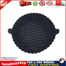 Silicone Air Fryer Liner Non-Stick Fryer Basket Steamers Oil Mat (Black) Newly