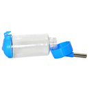 Pets Puppy Cat Hanging Drinking Bottle Water Feeder Metal Pipe Blue