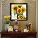 5D DIY Diamond Painting Kits Full Round Drill Sunflower Bouquet Mosaic