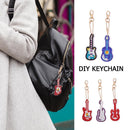 5pcs DIY Violin Full Drill Special Shaped Diamond Painting Keychains Gifts Newly