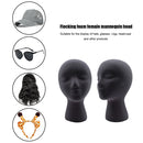 Female Styling EPS Flocking Head Mold Wig Glasses Holder Stand Rack (Grey) Newly