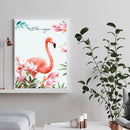Decorative Drawing On Canvas Wall Art Pink Flamingo Print Oil Painting Ornament