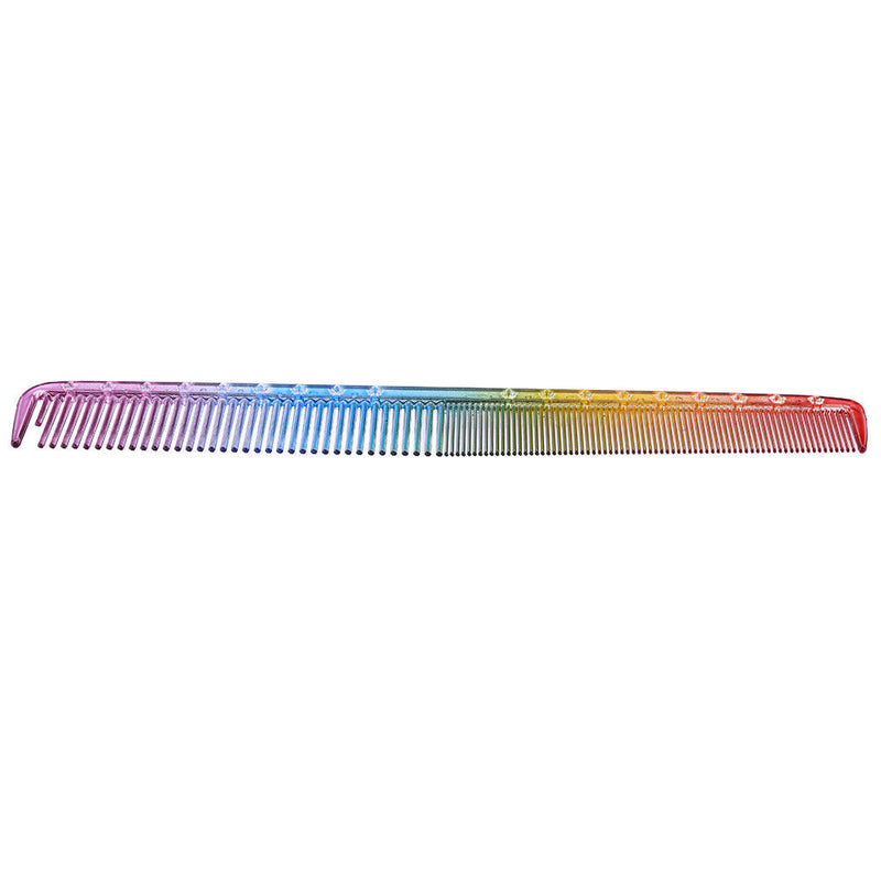 Haircut Hairdresser Comb Heat Resistant Colorful Rainbow Comb Hairdressing To